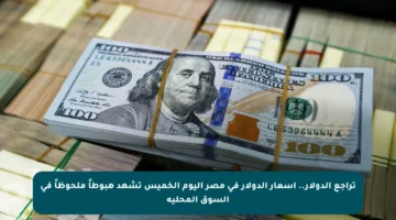 تراجع الدولار.. أسعار الدولار في مصر اليوم الخميس تشهد هبوطاً ملحوظاً في السوق المحلية